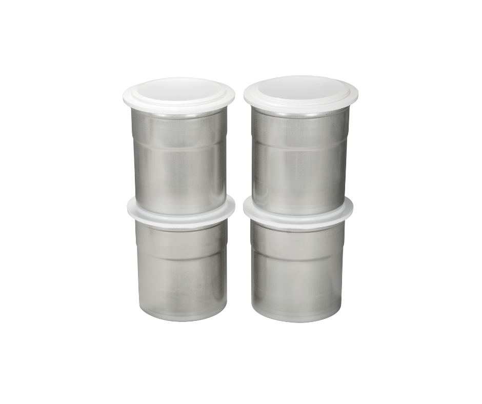 Chrome steel pacotizing® beakers (4 pc.)
