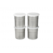 Chrome steel pacotizing® beakers (4 pc.)